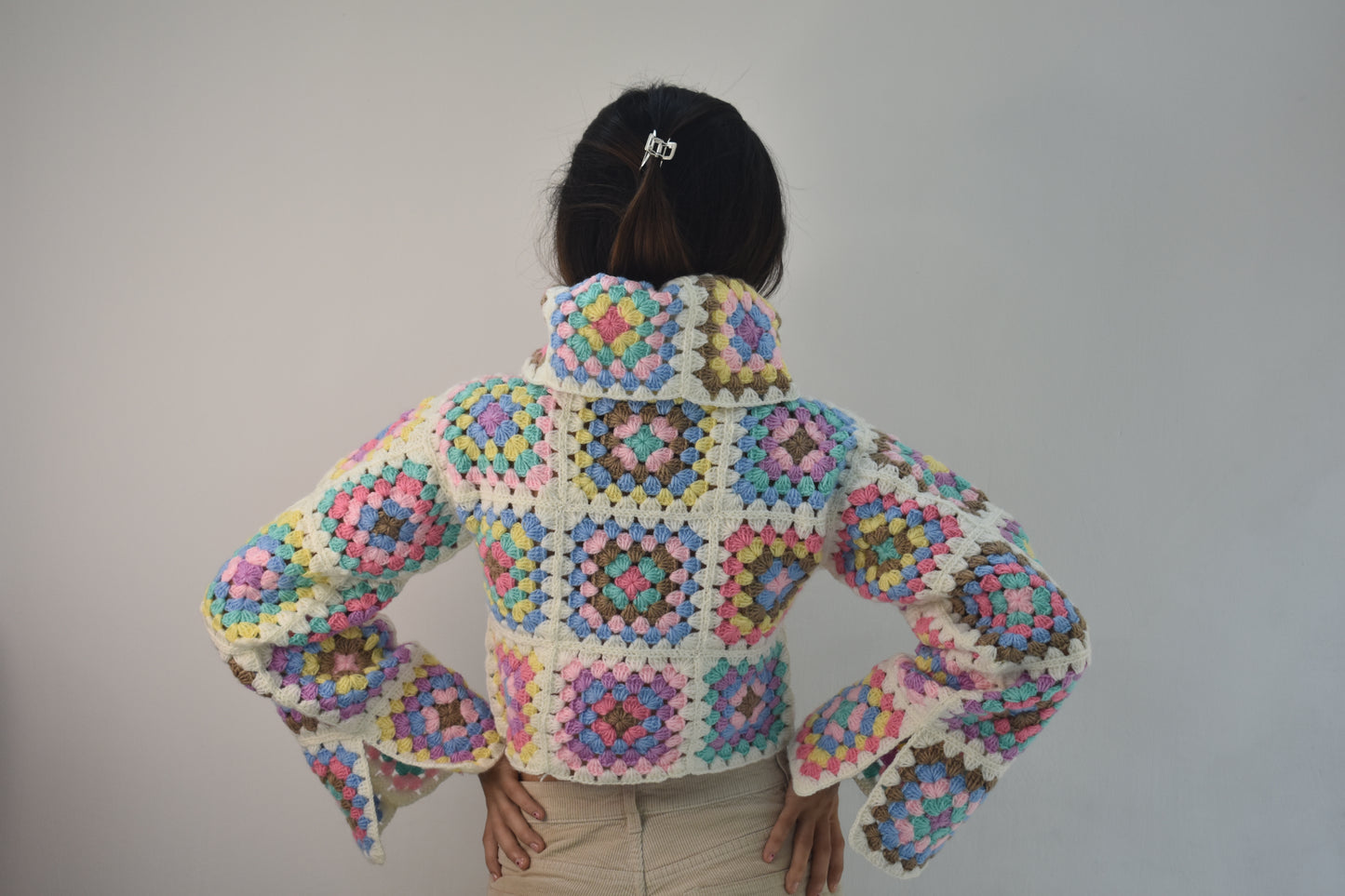 Granny Square Over sized PullOver