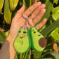 Avocado valentine keychain