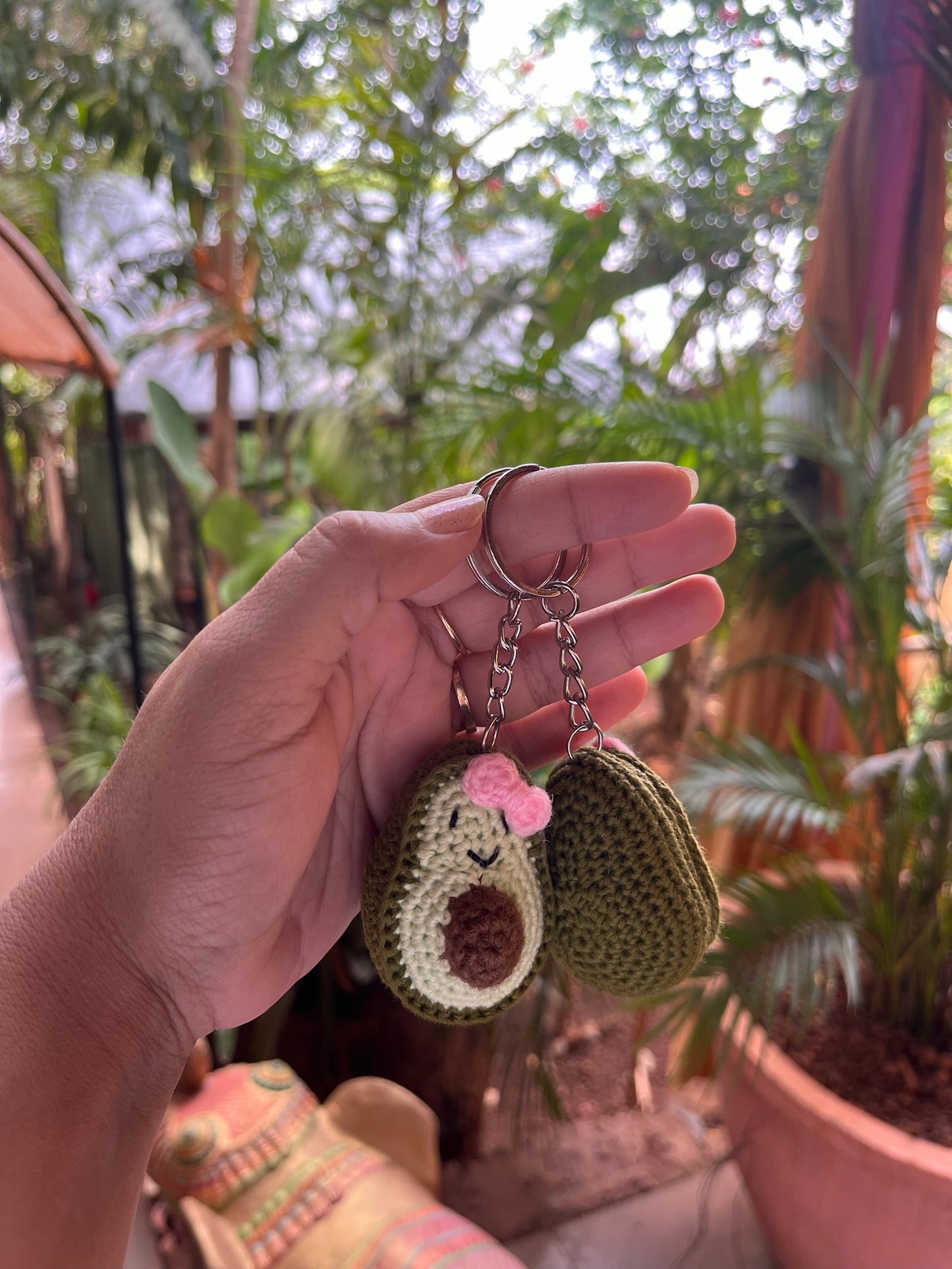 Avocado Keychain