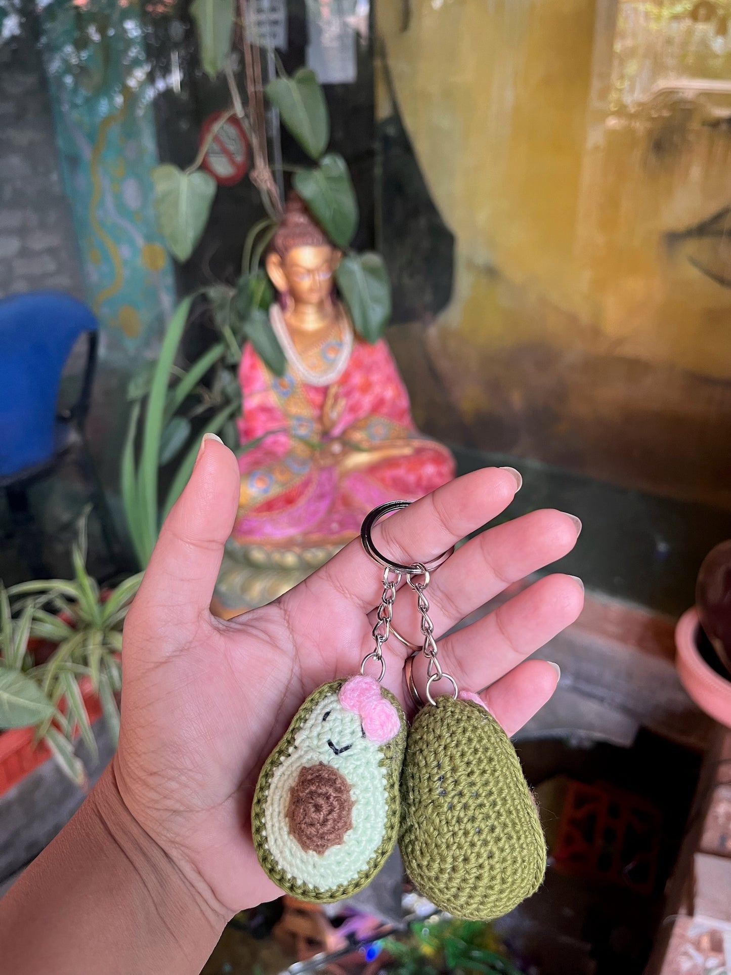 Avocado Keychain