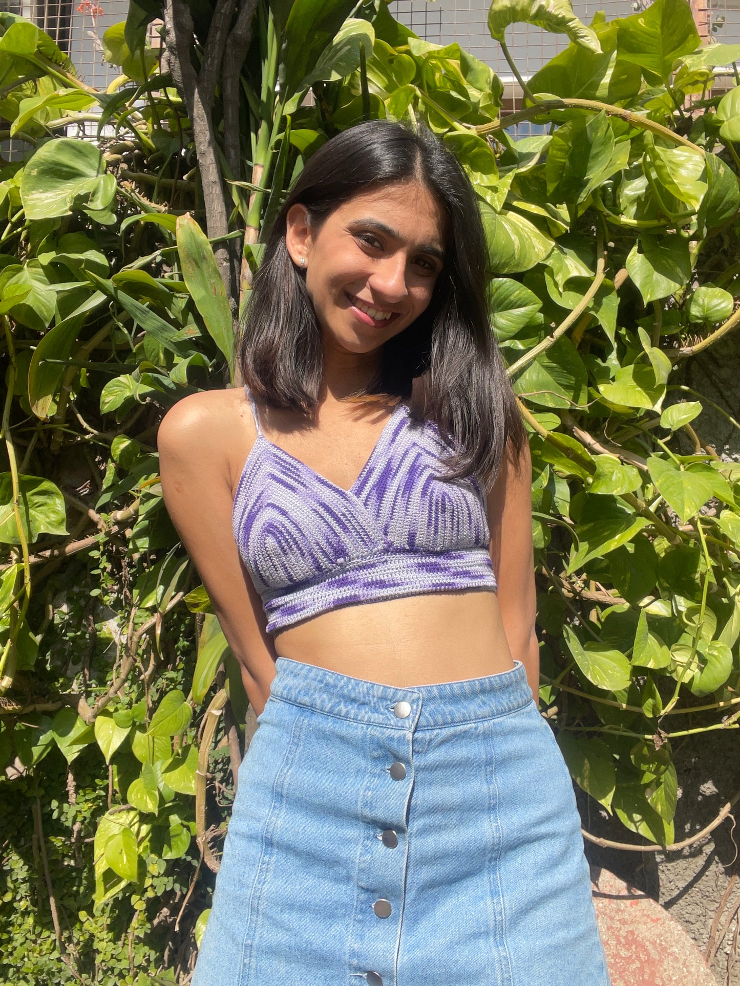 Cotton Thread Crop Top