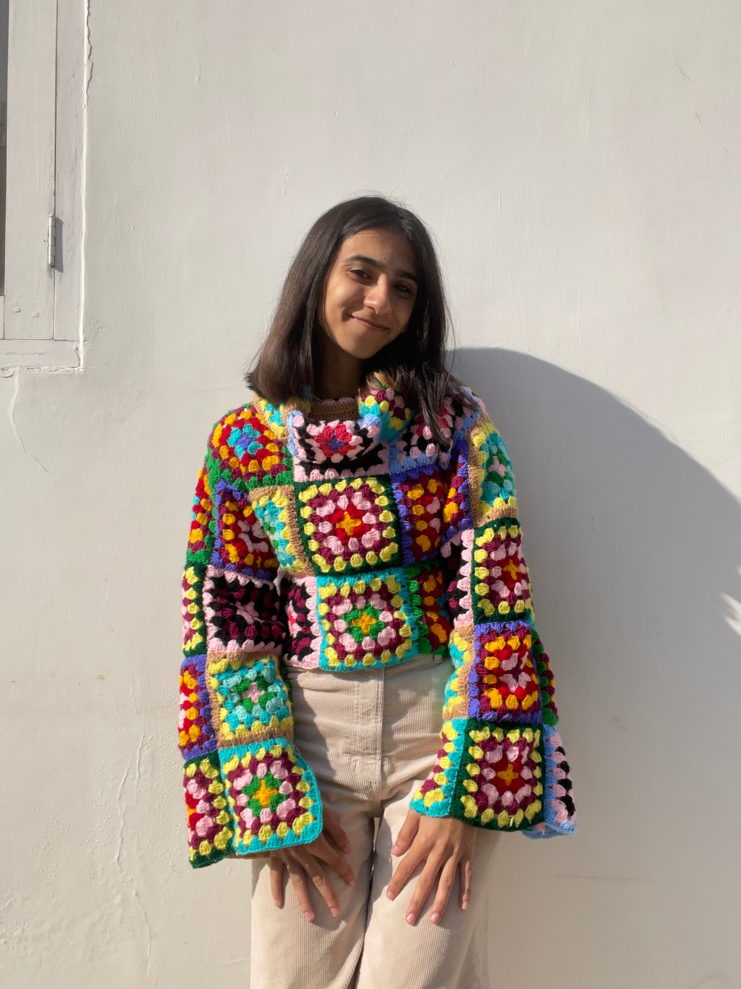 Granny Square Over sized PullOver