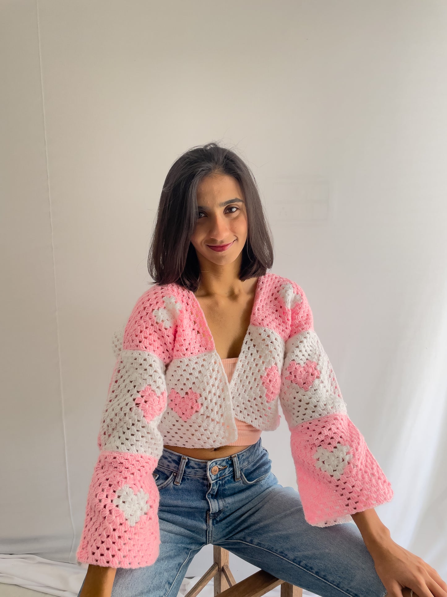 Heart PatchWork Cardigan